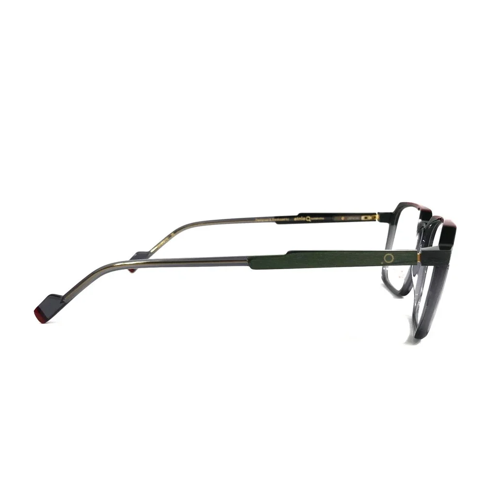 Etnia Barcelona Eyeglasses Frames IBO BKGR Clear Gray Green Red Square 52-16-145